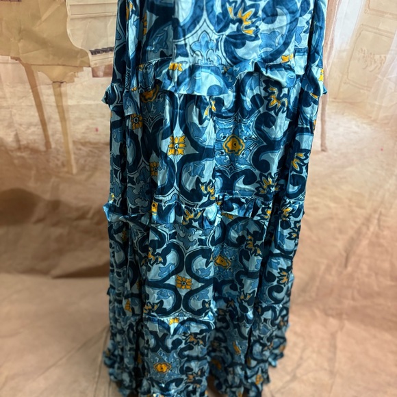 NEW Mi Golondrina Araceli Azules Azuelejos SPECIALTY LONG DRESS - Picture 11 of 16